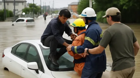 千葉豪雨の車救助、降りた人は今どこに？