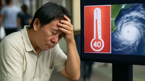 気象庁の1か月予報、台風と40℃予告は心臓に悪い