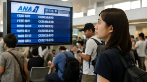 全日空の58便欠航、お盆の台風で帰省狩り始まる