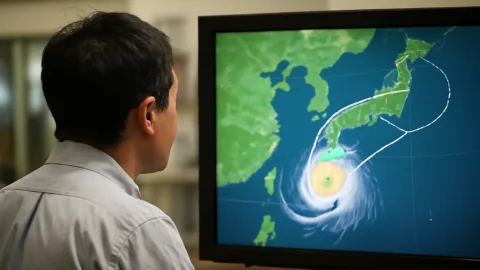 台風12号、最大瞬間風速40m/sって数字だけ独り歩き中