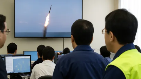 北朝鮮ミサイル、日本の水域外で空振り警報だけ大成功？