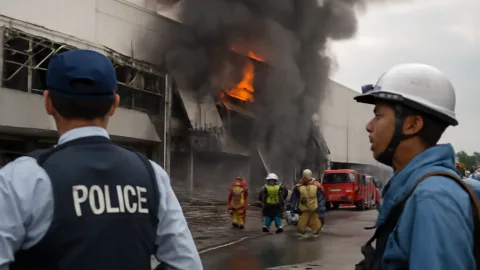 イオンモール熊本爆発、警察も現場で二重対応中なんだが