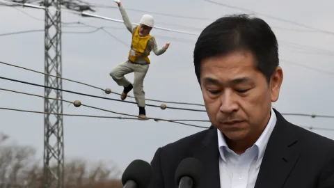 危なすぎｗトーカイテック作業員、架線上でダンス動画炎上し謝罪ｗｗ