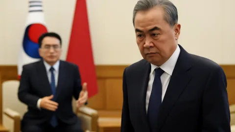 中国の王毅外相、韓国詣でで焦り隠せてないやん