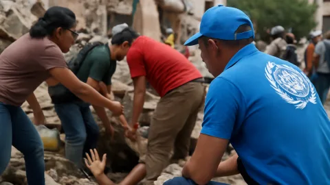 コロンビア地震で地元の人と国連が救助、手が足りなすぎて心配