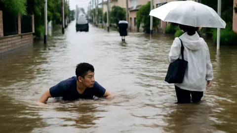 関東で局地的大雨　八王子で道路冠水、河川氾濫にも警戒