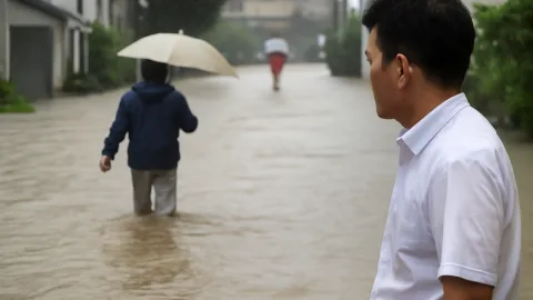 気象庁の大雨特別警報、北陸で朝から通勤どころじゃない