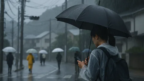 関東甲信に再び滝のような大雨 台風7号接近で警戒が続く