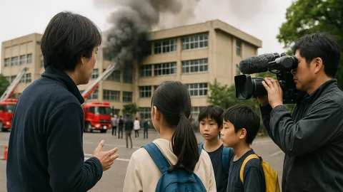 北区小学校火災で児童取材自粛要請、SNSの憶測にネットもざわつく草