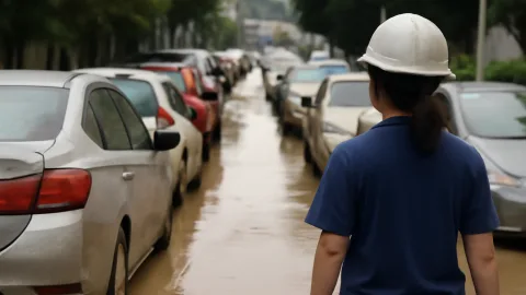 千葉県の豪雨で車1200台放置、災対法の出番ここ？