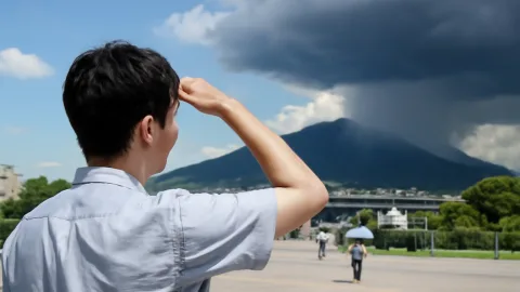 「東海は晴れ」言うけど、山だけゲリラ雷雨って何そのピンポイントwww