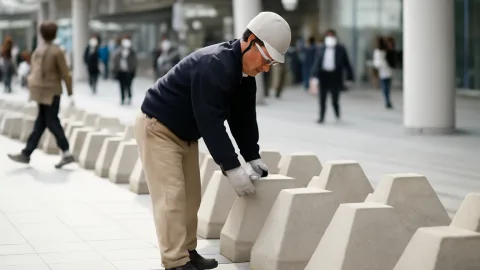大阪市のいけず石150個、排除アート言われてタジタジやん